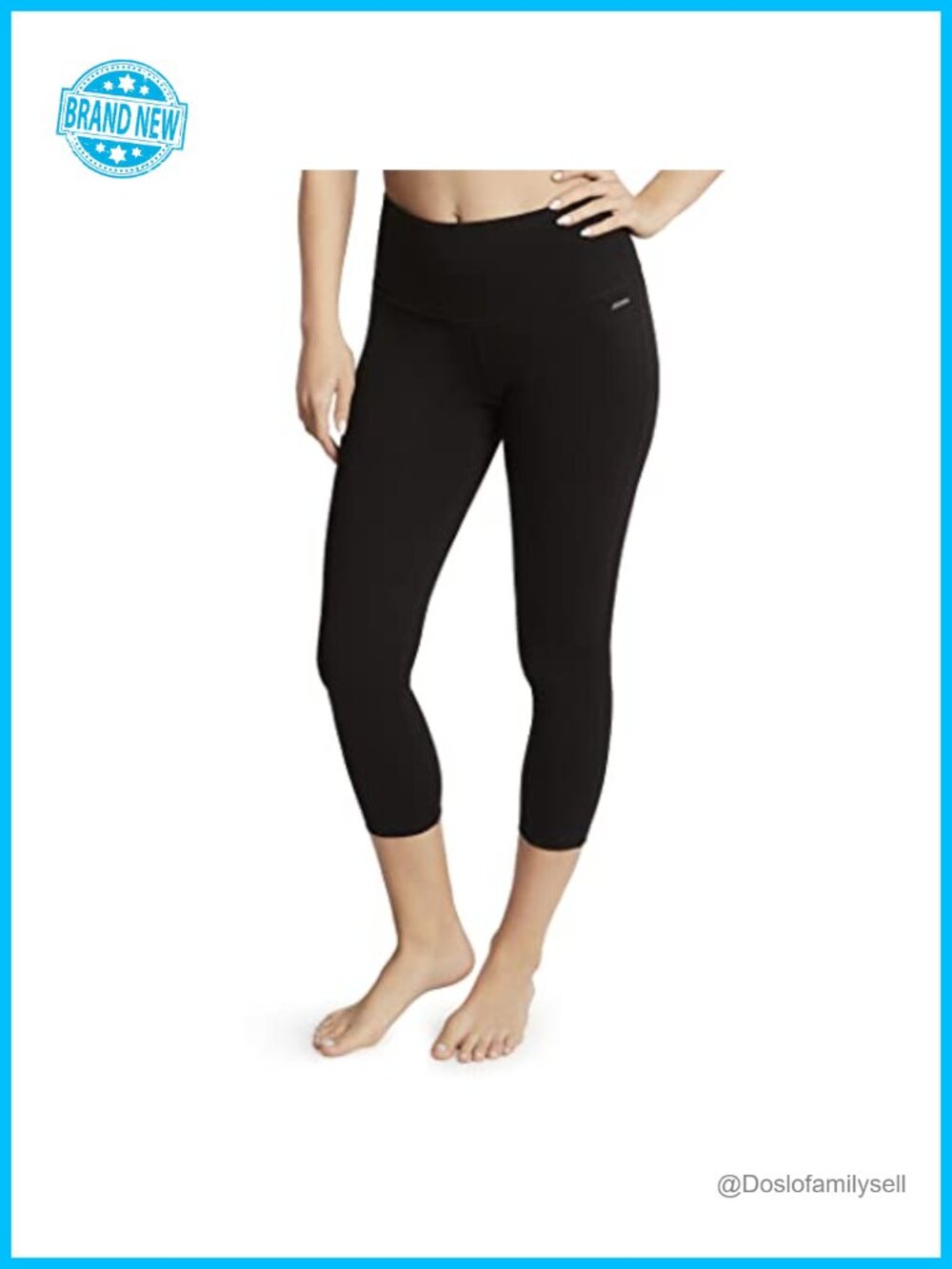 Jockey Cotton Stretch Basic Capri Leggings 4-Way Stretch